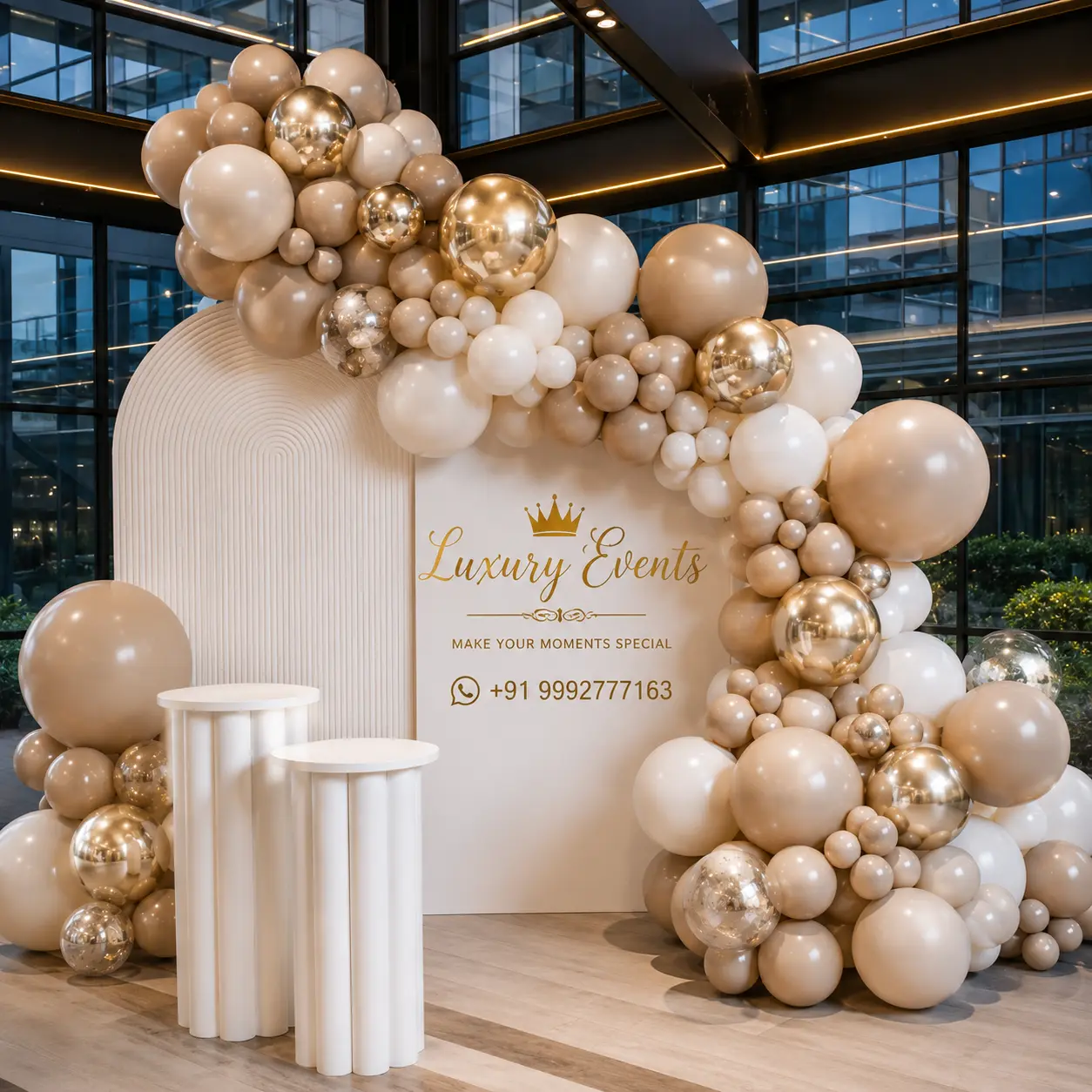 Engagement ring ceremony balloon decoration at home, Gurugram