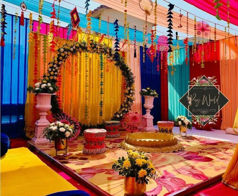 Luxury Haldi Setup Gurugram